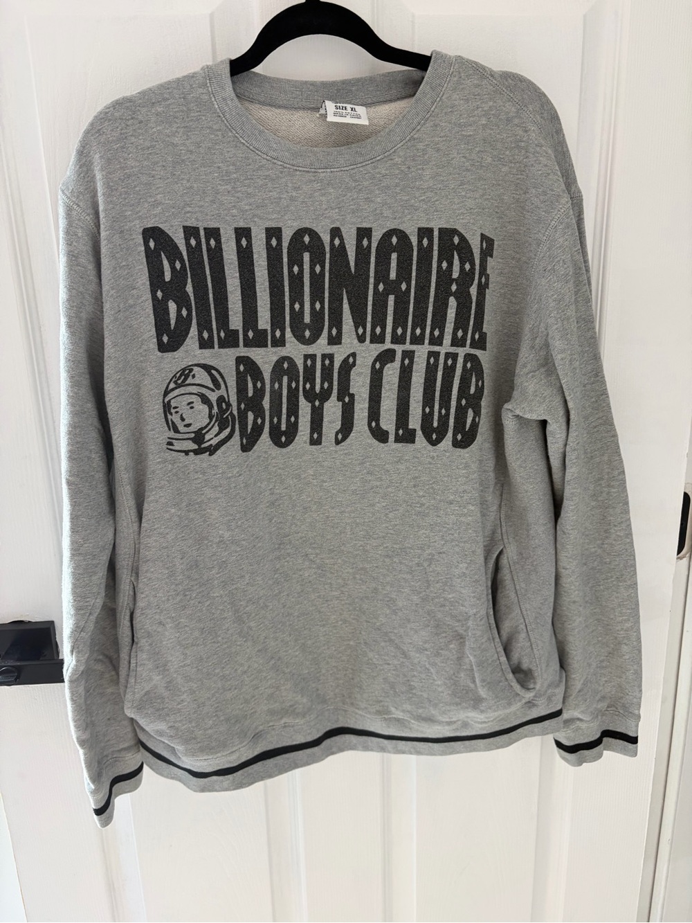 Billionaire Boys Club Gray Logo Crewneck Sweatshirt